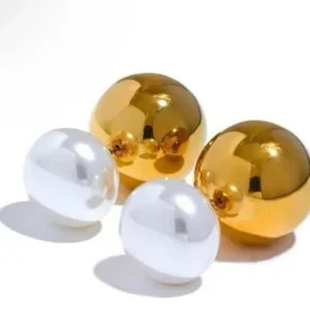 New Pearl Gold Plated Earrings